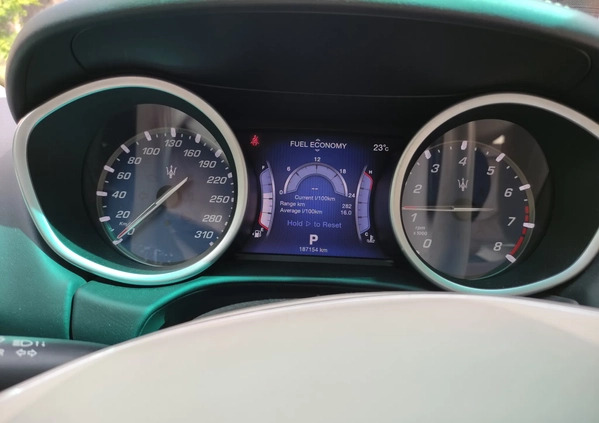 Maserati Ghibli cena 126900 przebieg: 187152, rok produkcji 2015 z Bielsk Podlaski małe 46